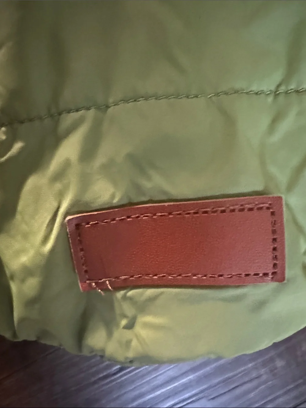 Kids Green Puffer Hooded Pet Vest - Soft Sherpa Lining